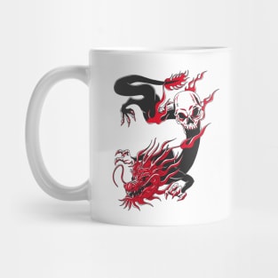 DRAGON BLACK AND RED Mug